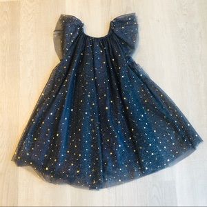 Girl’s Midnight Star Tulle Dress with Fairy Wings